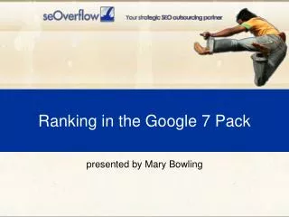 Ranking in the Google 7 Pack