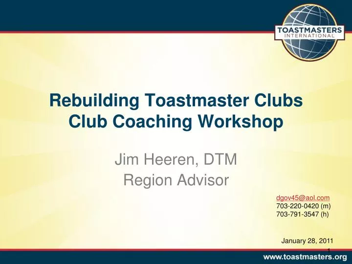rebuilding toastmaster clubs club coaching workshop