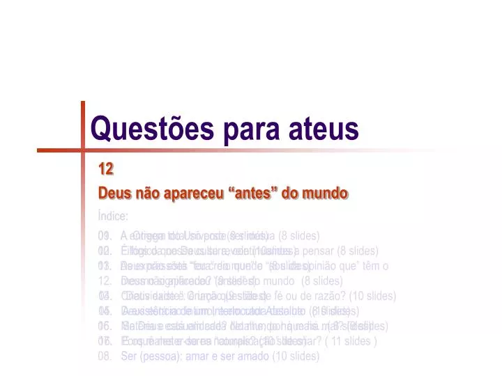 quest es para ateus