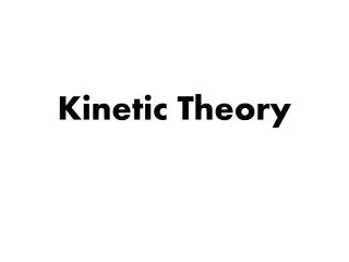 kinetic theory