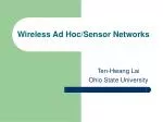 Wireless Ad Hoc/Sensor Networks - slide 1