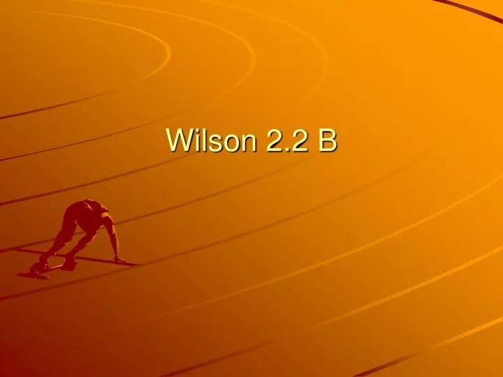wilson 2 2 b