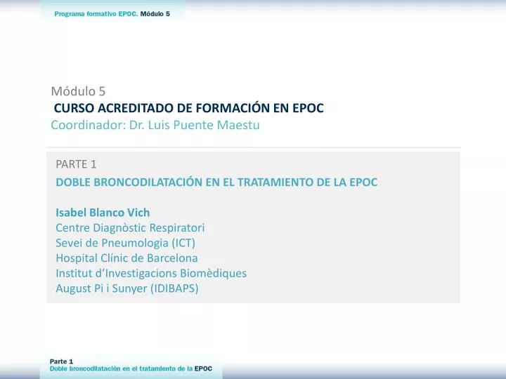 m dulo 5 curso acreditado de formaci n en epoc coordinador dr luis puente maestu