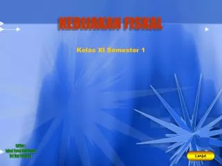 kebijakan fiskal