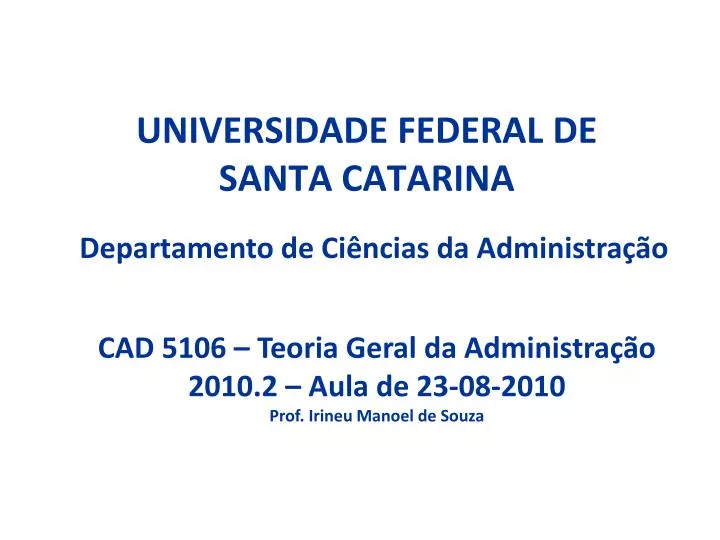 universidade federal de santa catarina