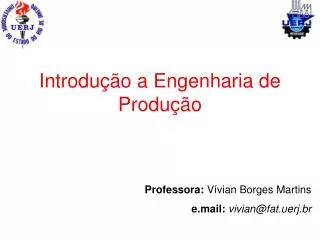 introdu o a engenharia de produ o