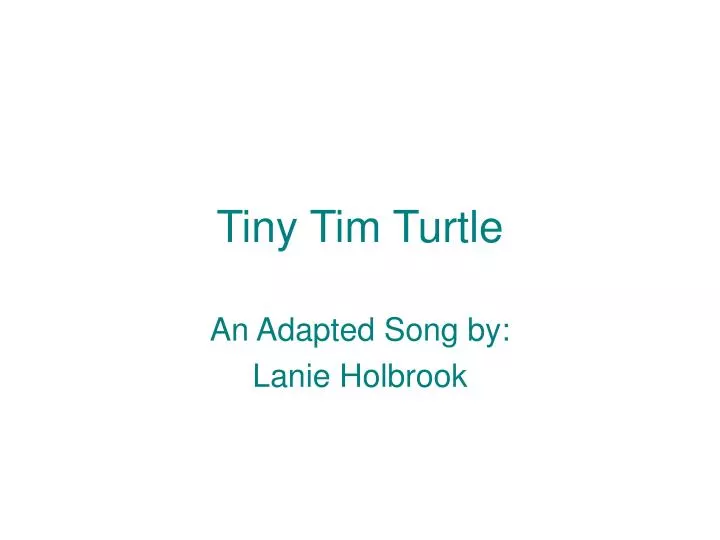 tiny tim turtle
