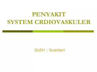 penyakit system crdiovaskuler
