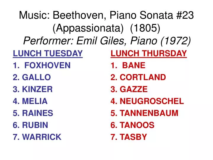 music beethoven piano sonata 23 appassionata 1805 performer emil giles piano 1972