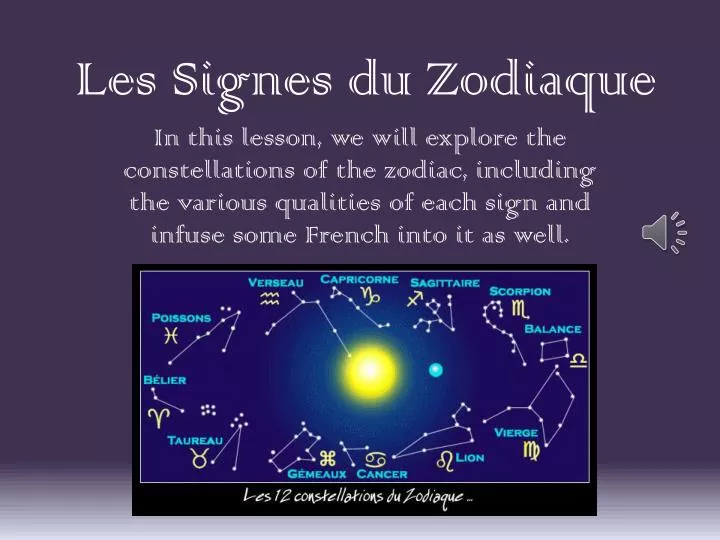 les signes du zodiaque