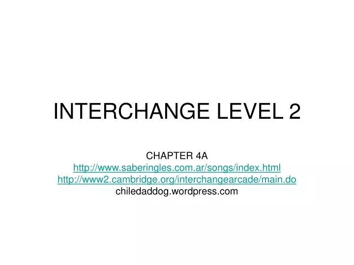 interchange level 2