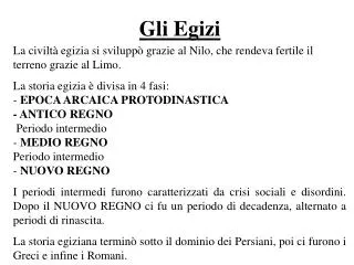 gli egizi