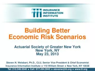 Building Better Economic Risk Scenarios