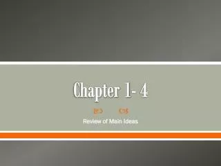 Chapter 1- 4