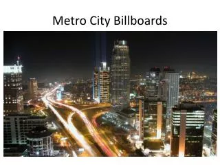 Metro City Billboards