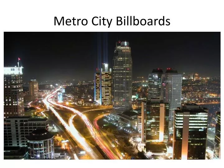metro city billboards