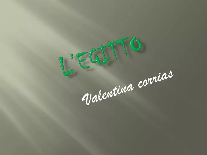 l egitto