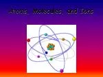 Atoms, Molecules, and Ions - slide 1
