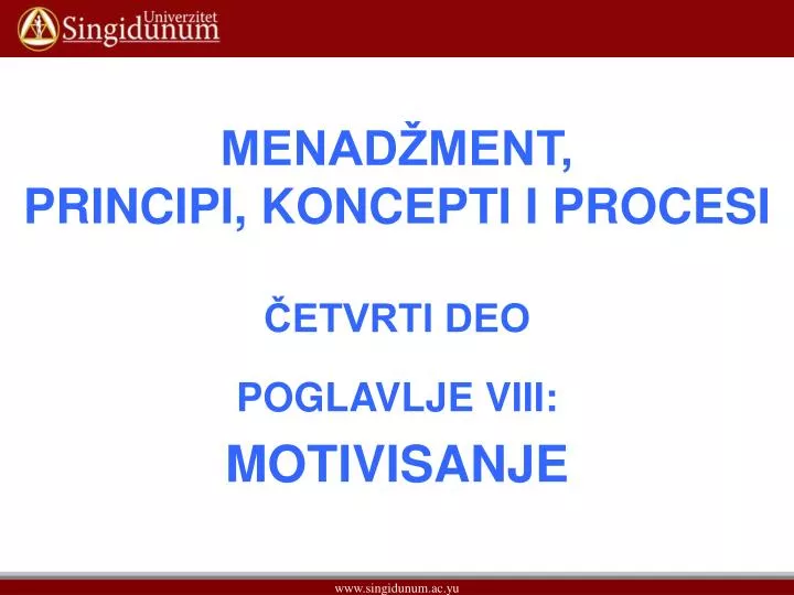 menad ment principi koncepti i procesi