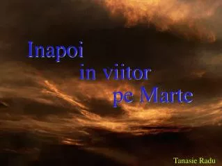 inapoi in viitor pe marte