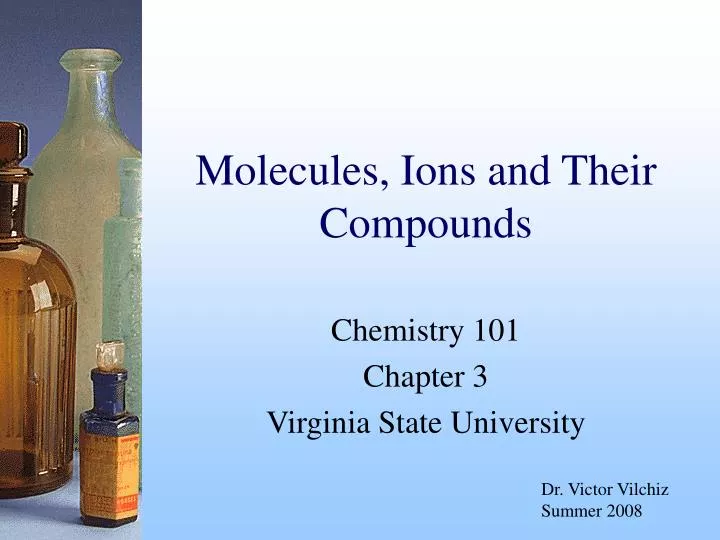 molecules ions and their compounds