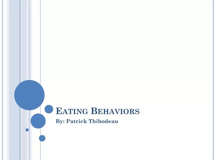 eating behaviors