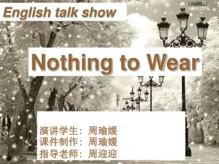English talk show
