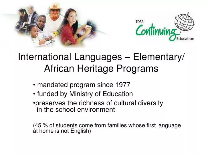 international languages elementary african heritage programs