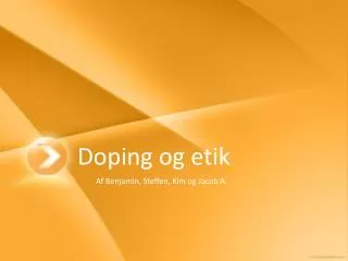 doping og etik