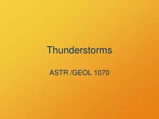 Thunderstorms