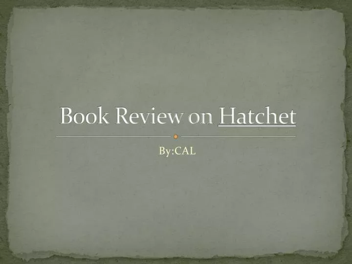book review on hatchet