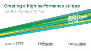 Creating a high performance culture