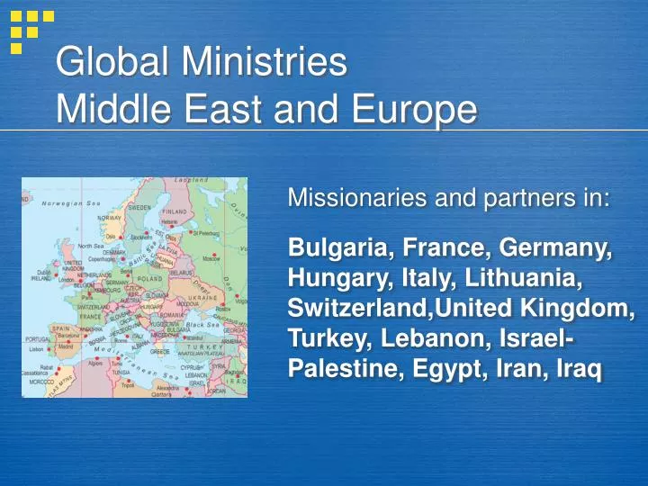 global ministries middle east and europe