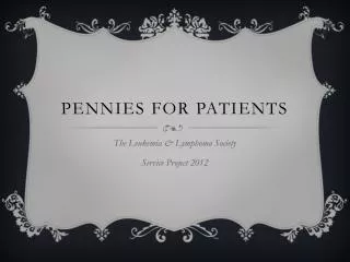 Pennies For Patients