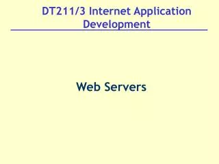 DT211/3 Internet Application Development