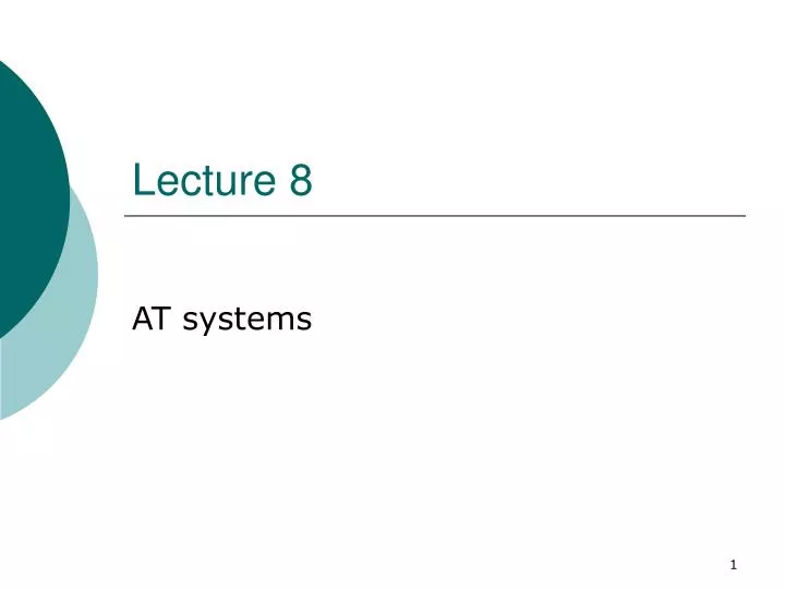 lecture 8