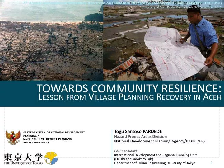 towards community resilience lesson from village planning recovery in aceh