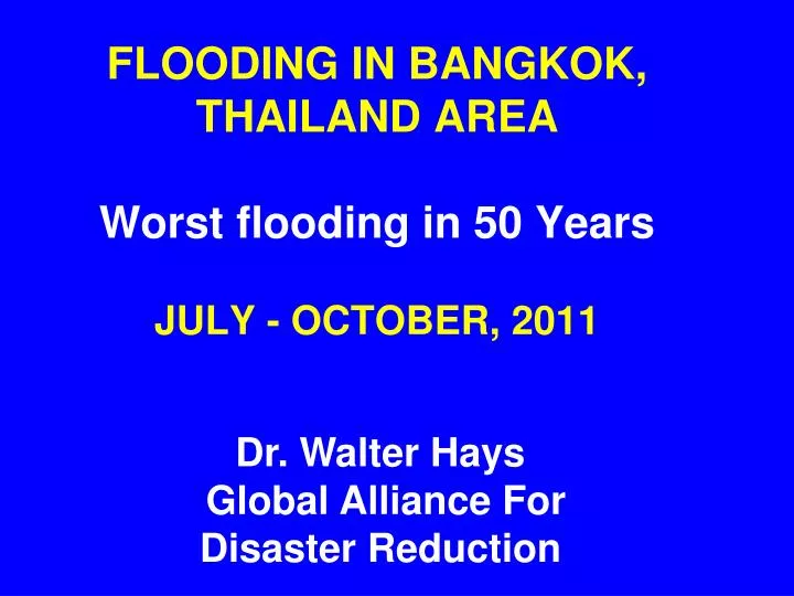 flooding in bangkok thailand area worst flooding in 50 years july october 2011