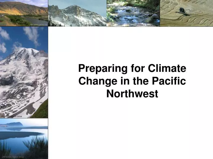 preparing for climate change in the pacific northwest