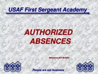 USAF First Sergeant Academy