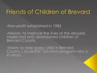 Friends of Children of Brevard