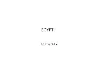 EGYPT I