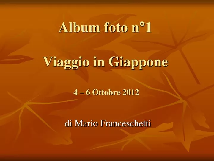 album foto n 1 viaggio in giappone 4 6 ottobre 2012