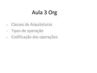 aula 3 org
