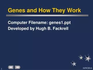 PPT - How Genes Work PowerPoint Presentation, Free Download - ID:2960910