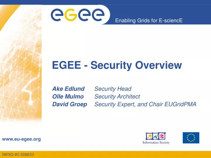 egee security overview