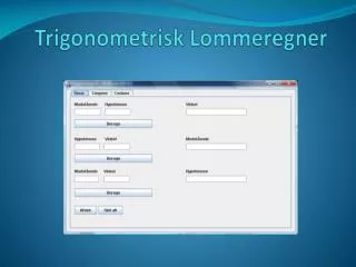 trigonometrisk lommeregner