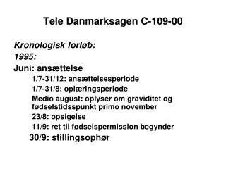 tele danmarksagen c 109 00