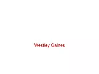 Westley Gaines