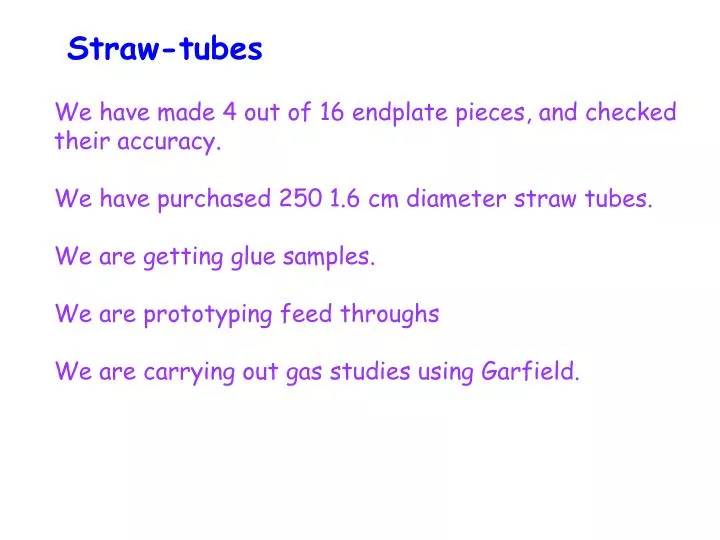straw tubes